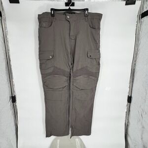 NBT‎ Clothing Men Pants Gray Cargo Twill Size 40x32 Motorcycle Moto Safety